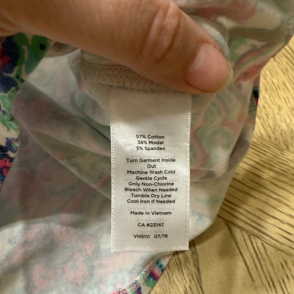 Talbots Women's 1X Paisley Floral Print Short Sleeve T-Shirt Top‎ Blouse - Picture 9 of 9